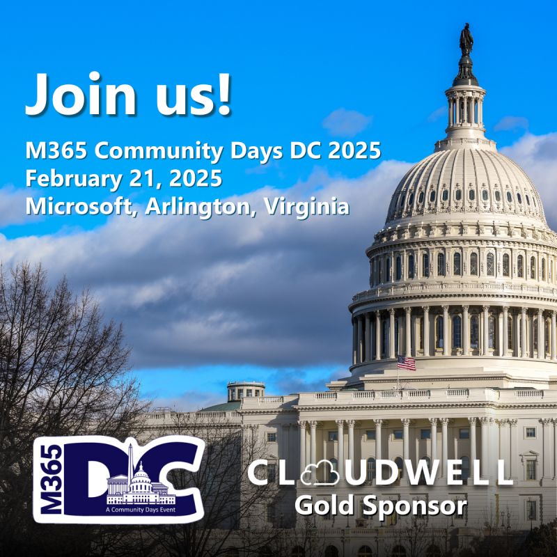 Join Me at M365 Community Days DC – February 21, 2025
